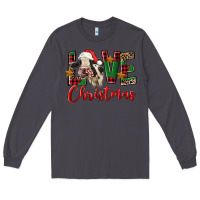 Smoke love christmas holstein heifer Long Sleeve Tee - FaDigitalArtStudio