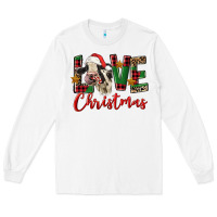 White love christmas holstein heifer Long Sleeve Tee - FaDigitalArtStudio