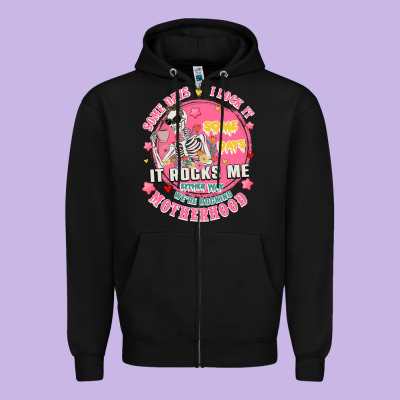 Funny Motherhood Zipper Hoodie Designed By Jahusdesignshop