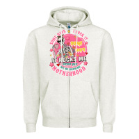 Oatmeal Heather funny motherhood Zipper Hoodie - JahusDesignShop