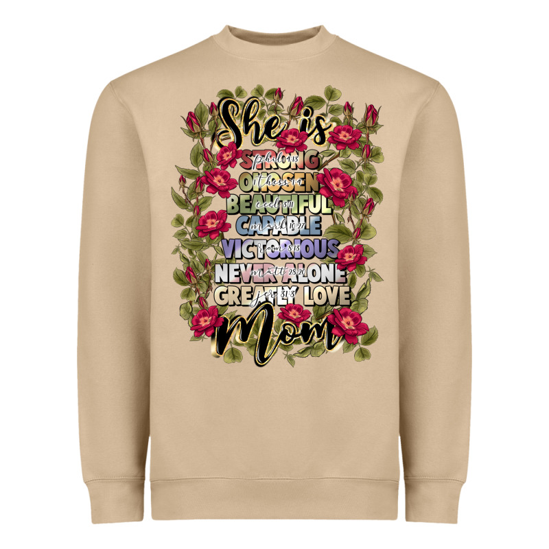 She Is Mom Heavyweight Sweatshirt by JahusDesignShop | Teevron