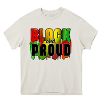 Cream black and proud Heavy Core Tee - CowGirlArtShop