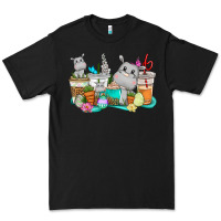 Black Easter Hippopotamus coffee cups Easter Day Premium Tee - CowGirlArtShop