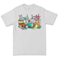 Dove Grey Easter Hippopotamus coffee cups Easter Day Premium Tee - CowGirlArtShop