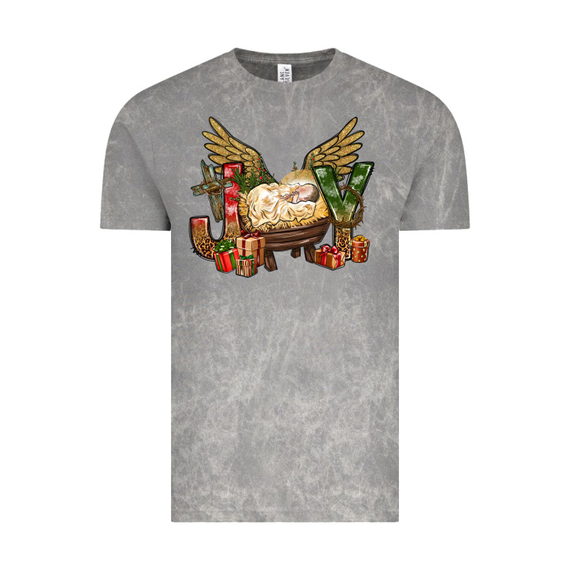 Joy Christmas With Baby Jesus Bbs Vintage Tee by BundleAndBundleShop | Teevron
