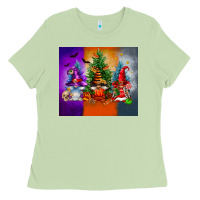 Matcha halloween gnomes Ladies Tee - FaDigitalArtStudio