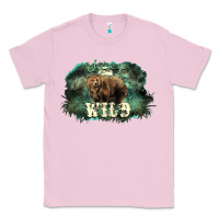 Bubblegum Pink Stay wild night Grizzly Bear Classic Tee - HowdyJamesFarm