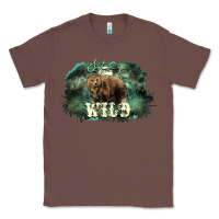 Chestnut Stay wild night Grizzly Bear Classic Tee - HowdyJamesFarm