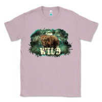 Lilac Stay wild night Grizzly Bear Classic Tee - HowdyJamesFarm