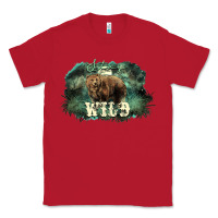 Stay Wild Night Grizzly Bear Classic Tee | Teevron