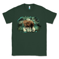 Sports Green Stay wild night Grizzly Bear Classic Tee - HowdyJamesFarm