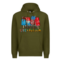 Army Green tasted like freedom Premium Hoodie - RacoonDesign