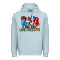 Blue Mist tasted like freedom Premium Hoodie - RacoonDesign