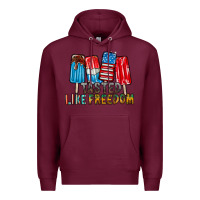 Burgundy tasted like freedom Premium Hoodie - RacoonDesign