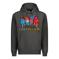 Charcoal Heather tasted like freedom Premium Hoodie - RacoonDesign