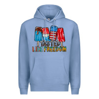 Colony Blue tasted like freedom Premium Hoodie - RacoonDesign