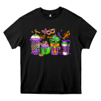 Black mardi gras crawfish coffee Heavy Core Tee - Jasminsmagicworld