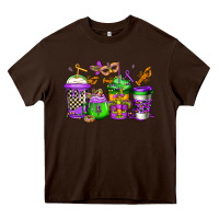 Chocolate Brown mardi gras crawfish coffee Heavy Core Tee - Jasminsmagicworld