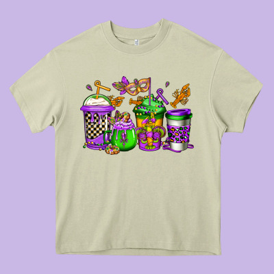 Mardi Gras Crawfish Coffee Heavy Core Tee Designed By Jasminsmagicworld