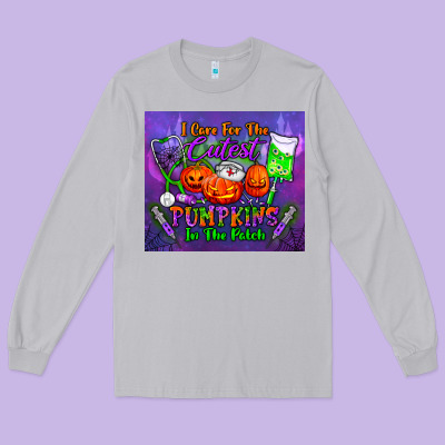 I Care For The Cutest Pumpkins In The Patch Tumbler Long Sleeve Tee Designed By Bundleandbundleshop