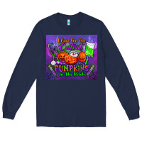 Navy i care for the cutest pumpkins in the patch tumbler Long Sleeve Tee - BundleAndBundleShop