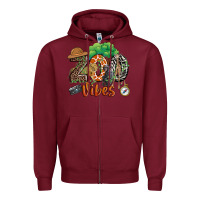 Burgundy zoo vibes Zipper Hoodie - JahusDesignShop
