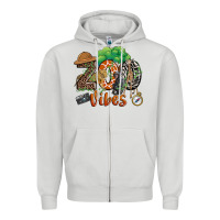 Dove Grey zoo vibes Zipper Hoodie - JahusDesignShop