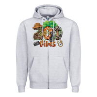 Heather Grey zoo vibes Zipper Hoodie - JahusDesignShop