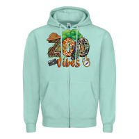 Seafoam zoo vibes Zipper Hoodie - JahusDesignShop