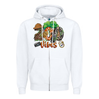 White zoo vibes Zipper Hoodie - JahusDesignShop