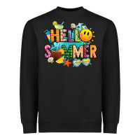 Black hello summer Heavyweight Sweatshirt - JahusDesignShop