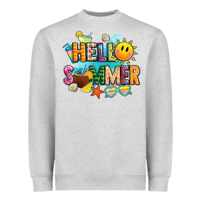 Hello Summer Heavyweight Sweatshirt by JahusDesignShop | Teevron