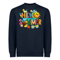 Navy hello summer Heavyweight Sweatshirt - JahusDesignShop