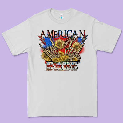 American Babe 4th Of July Premium Tee Designed By Cowgirlartshop
