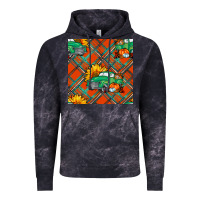 Cloud Black fall truck seamless pattern Vintage Hoodie - BundleAndBundleShop