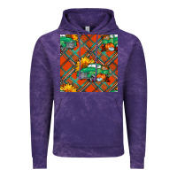 Cloud Purple fall truck seamless pattern Vintage Hoodie - BundleAndBundleShop
