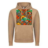 Vintage Coffee fall truck seamless pattern Vintage Hoodie - BundleAndBundleShop