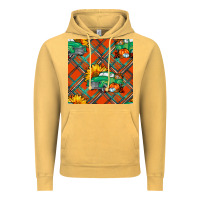 Vintage Mustard fall truck seamless pattern Vintage Hoodie - BundleAndBundleShop