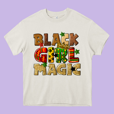Black Girl Magic Juneteenth Heavy Core Tee Designed By Cowgirlartshop