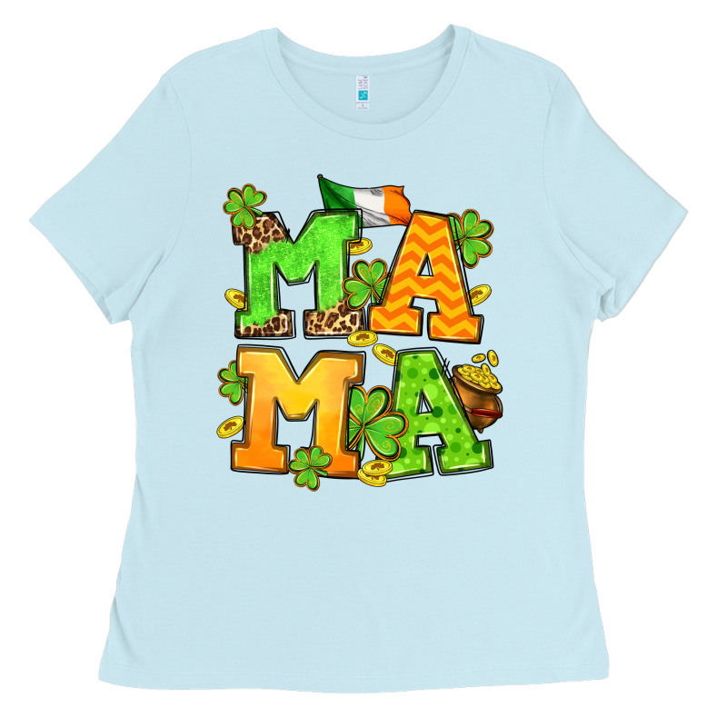 St. Patrick's Day Mama Ladies Tee by OliviaCreatesArt | Teevron