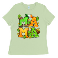 Matcha St. Patrick's Day mama Ladies Tee - OliviaCreatesArt