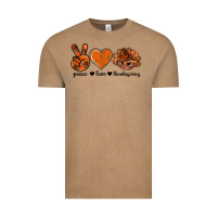 Vintage Coffee peace love thanksgiving bbs Vintage Tee - BundleAndBundleShop