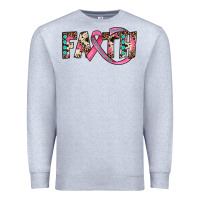 Heather Grey faith Premium Sweatshirt - JahusDesignShop