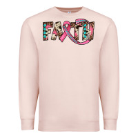 Pale Pink faith Premium Sweatshirt - JahusDesignShop
