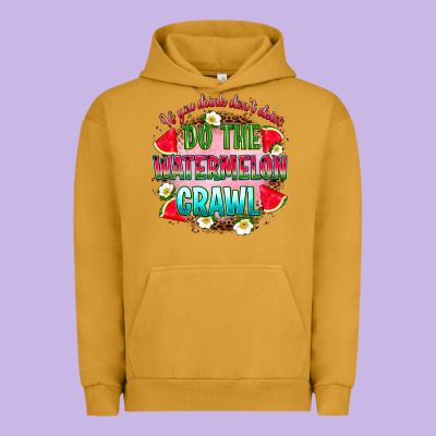 If You Drink Don't Drive Do The Watermelon Crawl Urban Hoodie Designed By Ranaportraitstore