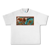 Lunar Rock texas longhorn with aztec tiger and  leopard Urban Heavy Tee - RanaPortraitStore