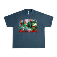 Midnight Navy merry christmas santa polar express Urban Heavy Tee - FaDigitalArtStudio