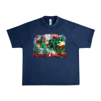 Navy merry christmas santa polar express Urban Heavy Tee - FaDigitalArtStudio