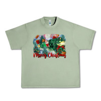 Oil Green merry christmas santa polar express Urban Heavy Tee - FaDigitalArtStudio
