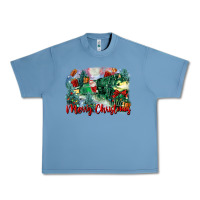 Pebble Blue merry christmas santa polar express Urban Heavy Tee - FaDigitalArtStudio